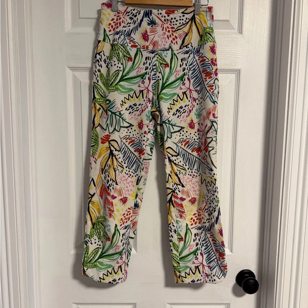 Colorful Patterned Capri Pants - Picture 1 of 2